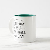 毎日おもしろいはピックボール ツートーンマグカップ (正面左)