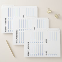 毎日および時間単位のスケジュール