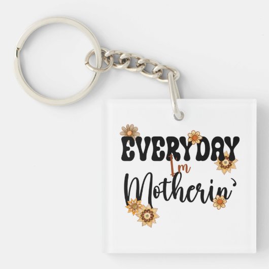 毎日お母さん キーホルダー (正面)