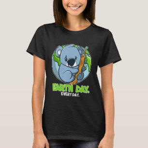 毎日かわいい惑星とコアラ Tシャツ