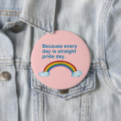 毎日がまっすぐであるので日を自漫して下さい 缶バッジ (インサイチュ)