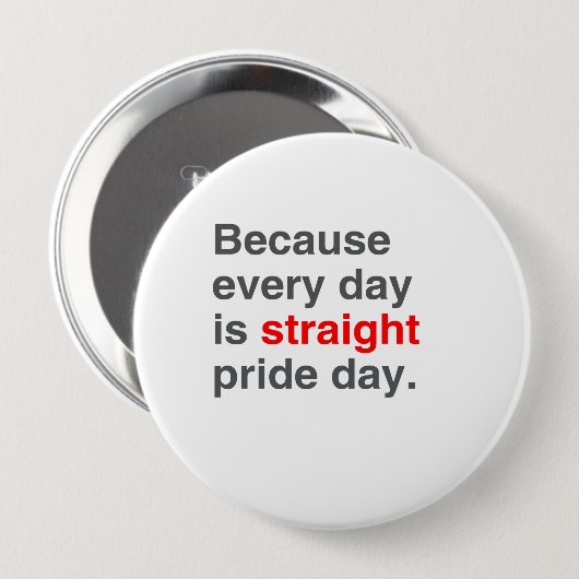 毎日がまっすぐであるので日を自漫して下さい- 缶バッジ (正面&裏面)