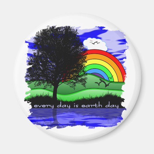 毎日がアースデイ マグネット (正面)