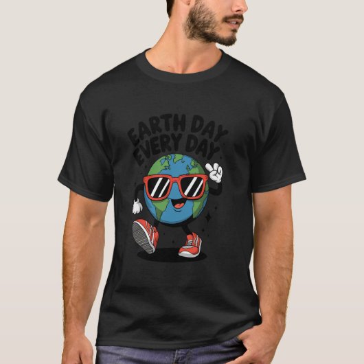 毎日がアースデイ 楽しいアースデイ 2025 Tシャツ (正面)