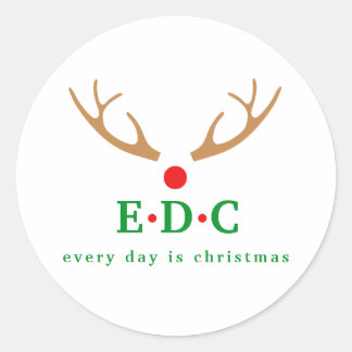 毎日がクリスマスだ ラウンドシール