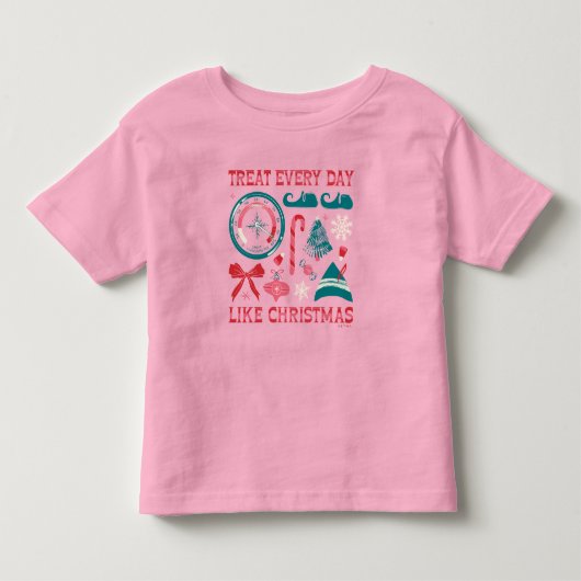 毎日がクリスマスみたい トドラーTシャツ (正面)