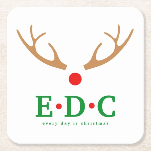 毎日がクリスマス ペーパー コースター (正面)