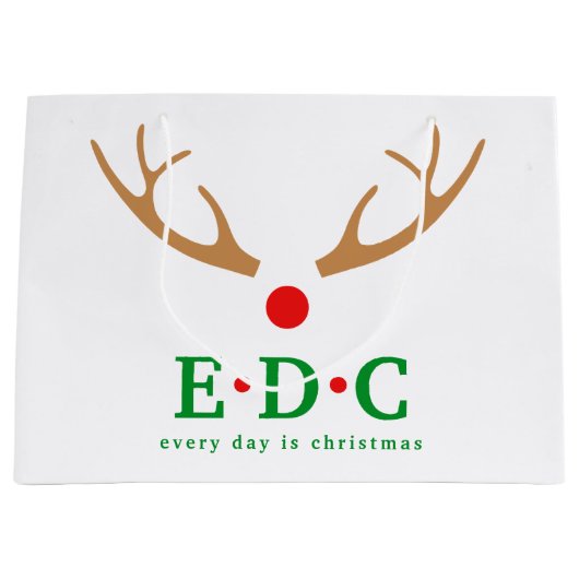 毎日がクリスマス ラージペーパーバッグ (正面)