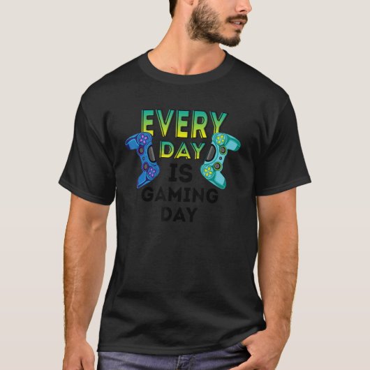 毎日がゲームの日 Tシャツ (正面)