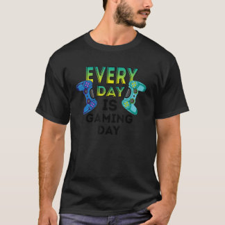 毎日がゲームデーだ Tシャツ