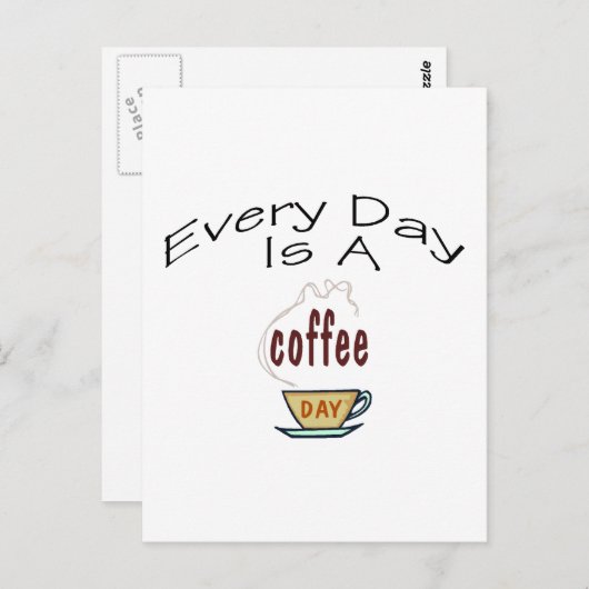 毎日がコーヒーの日だ ポストカード (正面/裏面)