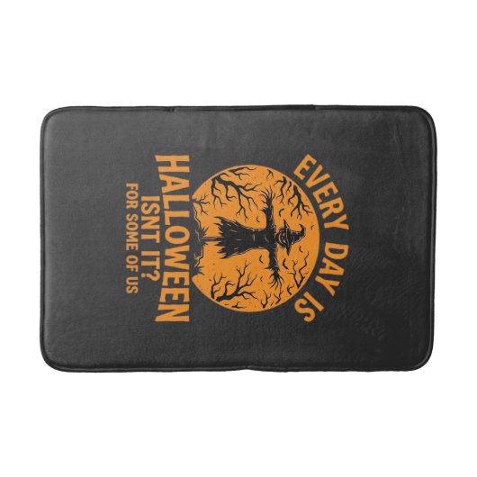 毎日がハロウィン かぼちゃ人形 魔女 デザイン_1 バスマット (正面)