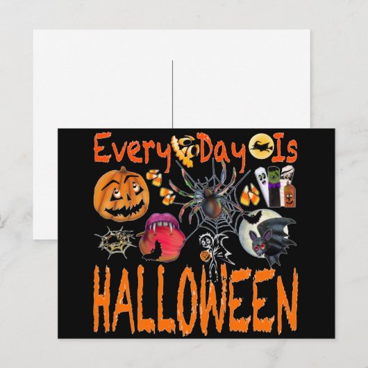 毎日がハロウィン ポストカード (正面/裏面)