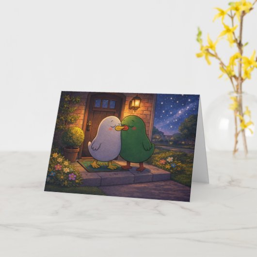 毎日がバレンタイン カード (黄色い花)