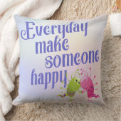 毎日が人を幸せな怪物にする クッション (ブランケット)