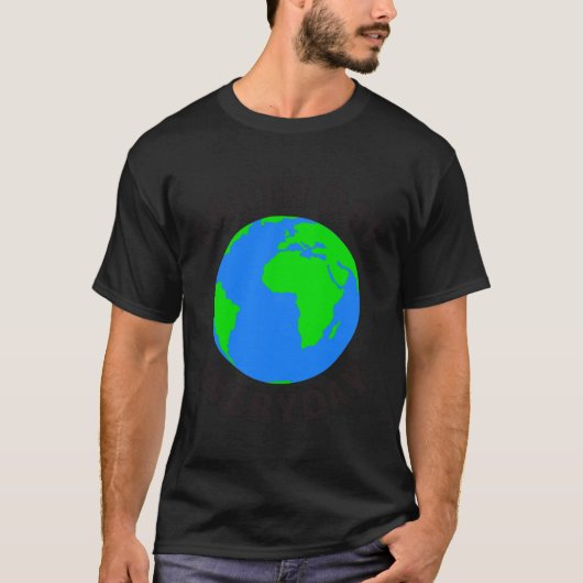 毎日が地球の日 ベビーTシャツ Tシャツ (正面)