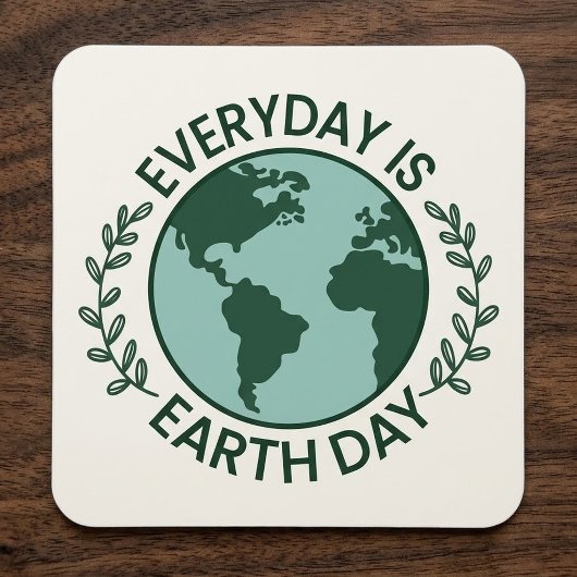 毎日が地球の日 - ヴィンテージグリーン地球愛好家 マグネット