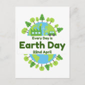 毎日が地球の日 |地球の日 ポストカード (正面)