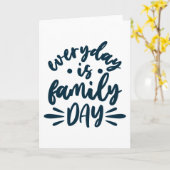 毎日が家族の日 カード (黄色い花)