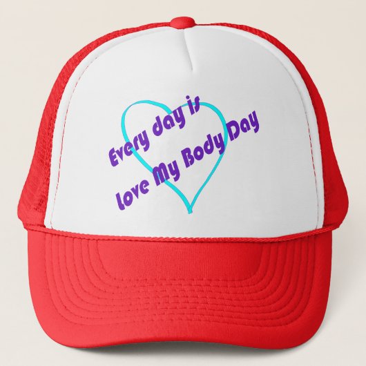 毎日が愛の私の体の日 キャップ (正面)