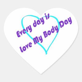 毎日が愛の私の体の日 ハートシール