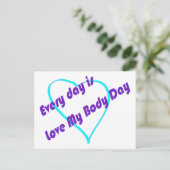 毎日が愛の私の体の日 ポストカード (スタンド正面)