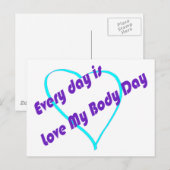 毎日が愛の私の体の日 ポストカード (正面/裏面)