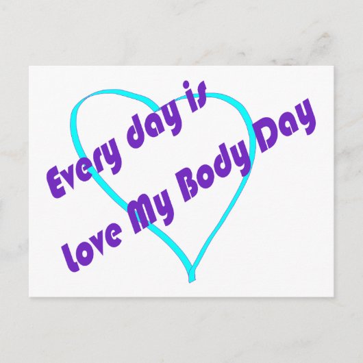 毎日が愛の私の体の日 ポストカード (正面)