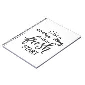 毎日が新しいスタート感動的引用文アート ノートブック (左側)