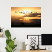 毎日が新しい始まり ポスター (ホームオフィス)