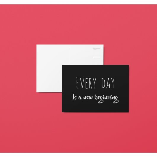 毎日が新しい始前向き理 ポストカード