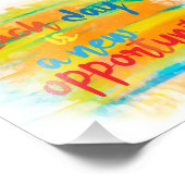 毎日が新しい機会の書道引用文 フォトプリント (角)