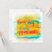 毎日が新しい機会引用文 カード (正面/裏面インサイチュ)