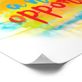 毎日が新しいOpportunityスクリプト引用文 ポスター (角)