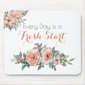 毎日が新鮮なスタートエレガントウォーター色 マウスパッド (正面)