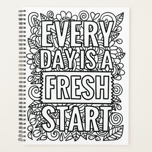 毎日が新鮮なスタート – 自分の色 プランナー手帳 (正面)