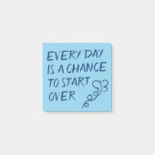 毎日が次から次へとスタートするチャンス前向き ポストイット (正面)