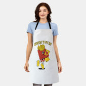 毎日が炒る日 エプロン (着用した状態)