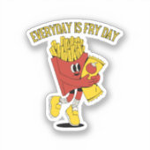 毎日が炒る日 シール (正面)