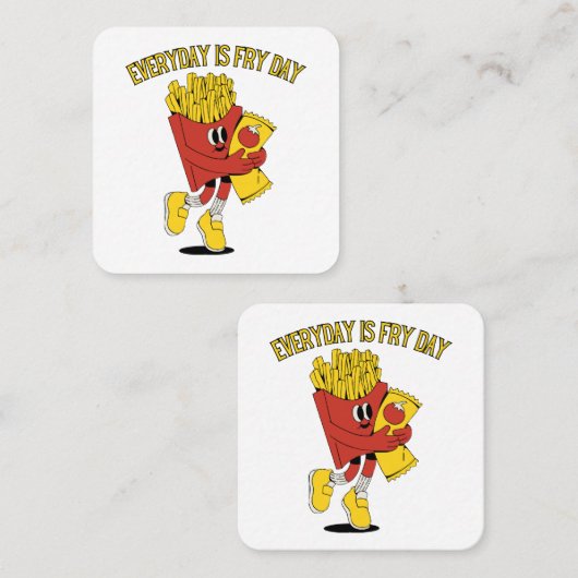 毎日が炒る日 スクエア名刺 (正面/裏面)