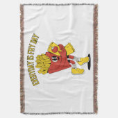 毎日が炒る日 スローブランケット (正面縦)