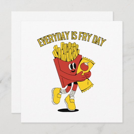 毎日が炒る日 招待状 (正面/裏面)