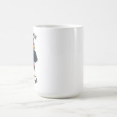 毎日が胸部フライの日 - 面白いカラスのトレーニング コーヒーマグカップ (中央)