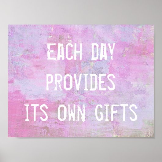 毎日が自分の贈り物を提供感動的し、 ポスター (正面)