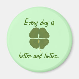 毎日が良くて良い、シャムロック磁石 マグネット