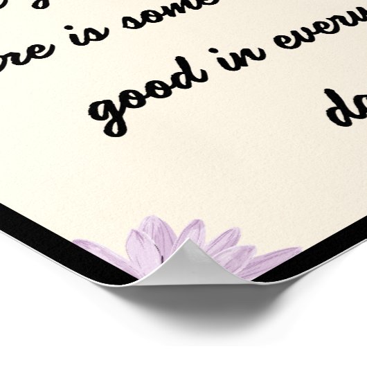 毎日が良くないかもしれないが、何かがある ポスター (角)