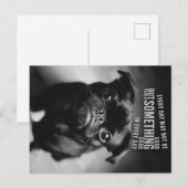 毎日が良くないかもしれない |かわいいPUGの所有者 シーズンポストカード (正面/裏面)