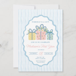 毎日が贈り物 ファーストバースデー グランミレニアル 招待状