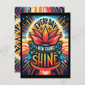 毎日が輝く新しいチャンス ポストカード (正面/裏面)