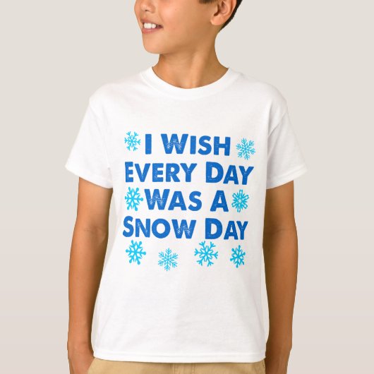 毎日が雪の日 Tシャツ (正面)